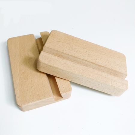 榉木实木桌面平板手机支架